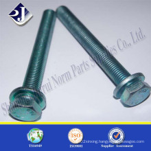 Grade 8.8 Green Zinc Finished Hex Flange Bolt